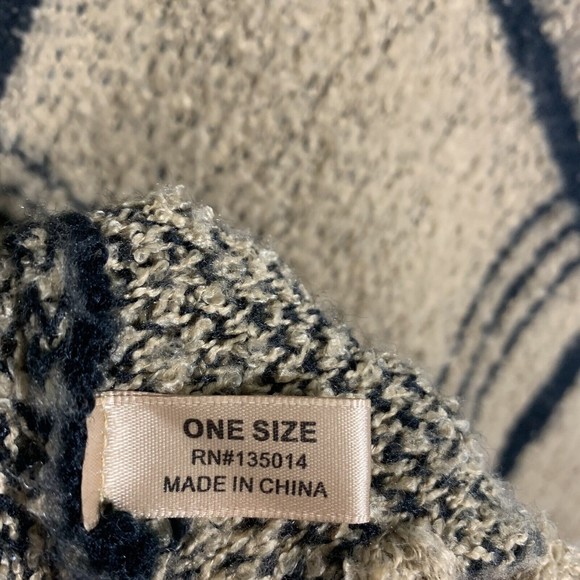 Janice Black Brown Tasseled Fringed Sweater Poncho (one Size Fits All) Women’s - Picture 7 of 7